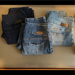 Jag Jeans high rise skinny (3 pairs) VGUC lot pull one stretch waist 12/31